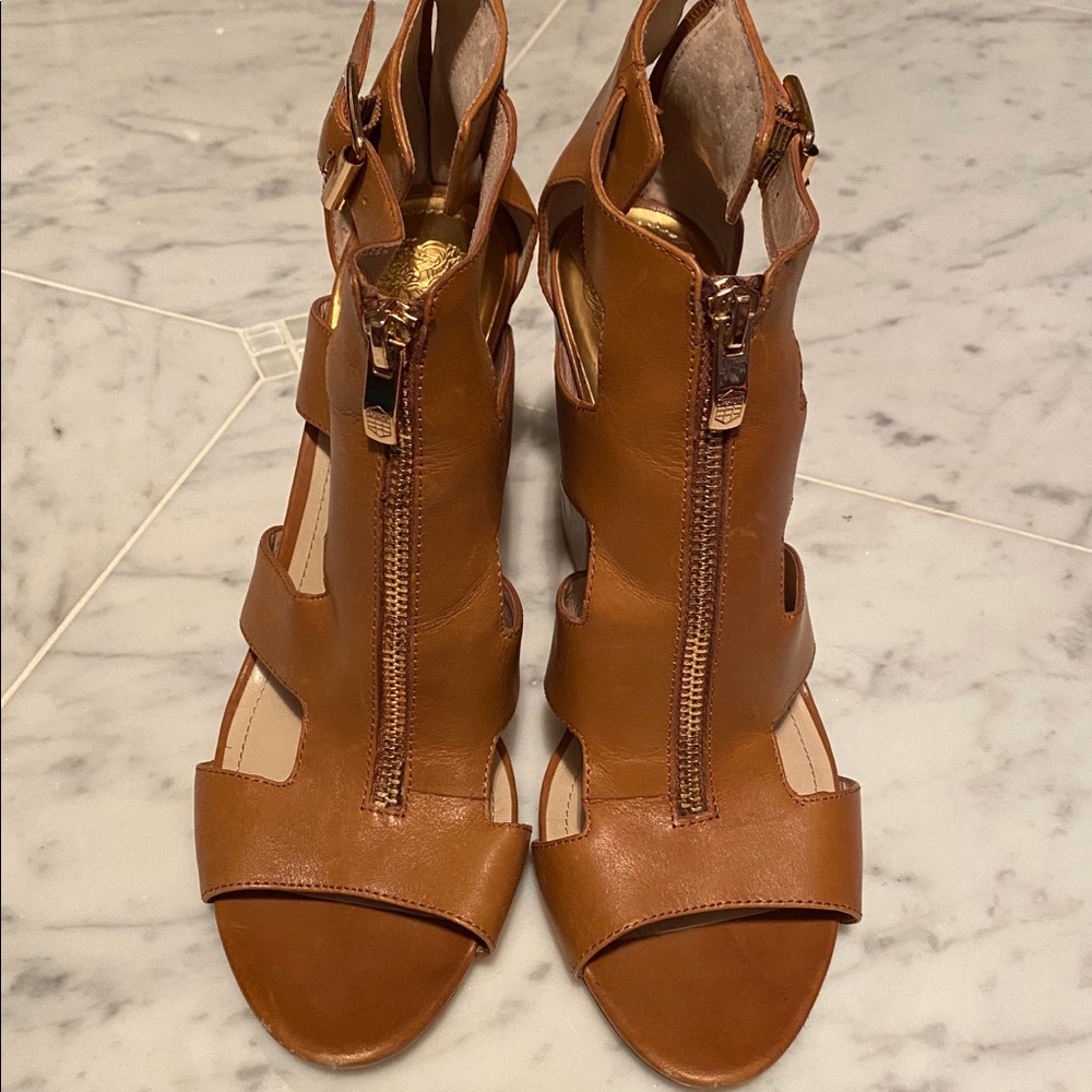 Vince Camuto chunky heel sandals.